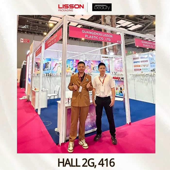 Garrafas de plástico Lisson na Delhi Beauty Show 2026