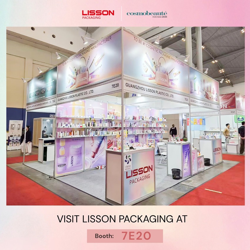 A LISSON Packaging brilha na Cosmobeauté Indonesia 2026 — Apresentando soluções completas de embalagens para cosméticos no estande 7E20.