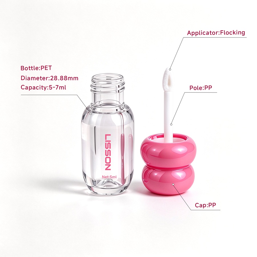 Custom PET Lip Gloss Tube Custom PET Lip Gloss Tube